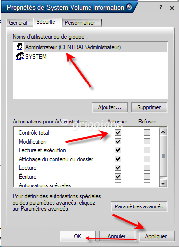 systeme restoration