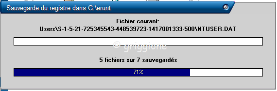 sauvegarde BdR