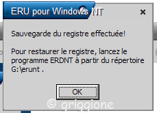 sauvegarde BdR