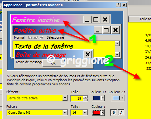 apparence changée
